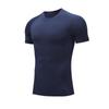 Camiseta Deportiva de Manga Corta para Hombre Fitness Running Ajustada Cuello Redondo Jersey de Baloncesto Fútbol Absorción de Sudor Moldeadora Moderna Secado Rápido