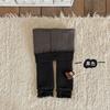 Leggings de Menina Outono e Inverno Forradas com Lã Espessas Cor Pura Meia-Calça Infantil Bebê Bebê Leggings Quentes