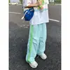 Pantalones de Verano Finos de Seda de Hielo para Hombre con Rayas Laterales, Pantalones Tácticos de Secado Rápido, Estilo Dopamina 2024
