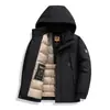 2026 Invierno Transfronterizo Amazon Chaqueta de Algodón Sólido de Color Holgada de Moda Cálida para Hombre Requiere Ajuste de Talla para Mayor Grosor y Calidez