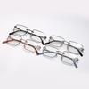Armazón de Gafas para Miopía que Cambia de Color Sensible a la Luz Espejo Plano Retro sin Montura Corte al Borde Luz Azul Anti-Luz Moda Celebridad de Internet Gafas para Miopía