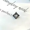 Pendientes serie tinta negra de aleación de titanio F-136, rosca interna de titanio G23, anillos de labio de circonita cúbica, joyería para piercing