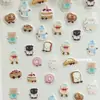 Nuevo Pegatina de Gelatina de Pan Horneado 3D Muñeco de Nieve Lindo Aspecto Elegante Portalápices DIY Taza de Agua Ccd Adhesivo Decorativo