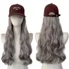 Amazon comercio exterior sombrero peluca pelo largo rizado integrado fibra sintética africana peluca dorada de ondas grandes desde la fábrica de origen