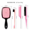 Peine de Amazon para peinar el cabello, peine hueco, peine para el cabello, cepillo de pelo de tres piezas, peine de cola de ratón, cepillo de borde