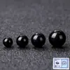 7A Turmalina Negra Natural Contas Soltas DIY Miçangas Pulseira Multipedra Unissex Acessório de Contas Redondas Individuais