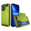 Para iPhone14ProMax Slide Card Phone Case TPU PC 2 em 1 Apple 14Plus Capa protetora