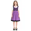 Halloween Feminino Infantil Oktoberfest Alemão Fantasia Cos Vestido de Servente de Cerveja de Munique Vestido de Cerveja