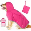 Impermeable Personalizado para Perros con Capucha Transparente Impermeable para Perros Pequeños y Medianos Ropa para Mascotas Perros