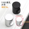 Tirador Redondo de Agujero Único para Cajón Manija de Botón Negra de Aluminio para Puerta de Armario Estilo Moderno Simple Europeo y Americano