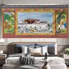Palácio de Potala Xizang pano de fundo sala de estar fundo cabeceira pano decorativo quarto tapeçaria pintura pendurada Xizang pano pendurado superdimensionado