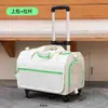 Caja Carrito para Mascotas Doble Capa Bolsa para Salir con Dos Gatos Transpirable Primavera y Verano Carrito para Salir con Perro Gran Capacidad Plegable