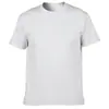 205g Algodão Fiado em Anel Tamanho Grande Europeu e Americano Camiseta de Verão Manga Curta Gola Redonda Camisa Cultural Uniforme de Grupo de Trabalho Logo Personalizado