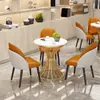 Mesa y silla de negociación tienda 4S combinación mesa y silla de recepción ocio mesa redonda pequeña mesa comercial mesa de recepción mesa de comedor placa de roca