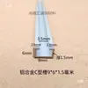 Ranura em Forma de C, Flange Interna de Liga de Alumínio com Ranura em Forma de U, Trilho Guia para Sensor, Ranura para Montagem de Chave Fotoelétrica, Ranhura para Cartão de Alumínio do Trilho
