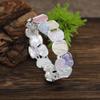Pulsera Elástica Cuadrada Geométrica de Esmalte de Venta Caliente Transfronteriza para Mujer, Pulsera Cuadrada Irregular de Moda y Gama Alta