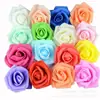 Cabeças de Rosas Artificiais de Pe 7cm Transfronteiriças para o Dia dos Namorados Chinês Flores de Espuma Materiais Artesanais Bolas de Flores de Casamento e Decorações de Iluminação