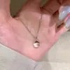 Chapado Eléctrico en Oro Real Collar de Campana Gota de Agua Más Vendido en Xiaohongshu para Mujeres, Estilo Ins Nicho Minimalista Sensación de Alta Gama, Envío Directo de Una Pieza