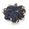 Liga para el cabello de alta elasticidad Banda de goma negra sin costuras gruesa 6 mm cuerda para el cabello de nailon cuerda simple para atar adorno para la cabeza al por mayor