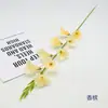 Gladiolo pequeño de un solo tallo flor artificial, orquídea falsa, arreglo floral para sala de estar en casa, flor de mesa, flor para decoración de bodas, flor artificial nórdica