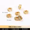 Acessórios de Joias de Cristal Natural Alta Retenção de Cor Banhado a Cobre Ouro 24K Real Zircônia Acessórios Artesanais DIY Acessórios para Pulseiras Venda por Atacado