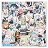 50 pegatinas de graffiti para archivadores azules personalizadas transfronterizas de juego bidimensional decoración para funda de teléfono móvil computadora tableta pegatinas