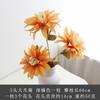 3 cabeça grande garra crisântemo flor artificial flor de seda flor artificial flor artificial flor de plástico decoração ornamentos casamento atacado