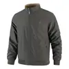 Chaqueta de Negocios Casual con Cuello Alto para Hombres de Mediana Edad y Mayores, Nueva Colección Primavera-Otoño Transfronteriza