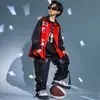 Roupa Infantil Moderna de Dança de Rua Roupa Hip-Hop Roupa Infantil Hiphop Roupa para Apresentação de Rua Roupa de Apresentação para Meninos Roupa de Dança para Meninas