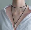 Regalo Tanabata Colgante de Tulipán Tridimensional Collar Largo Diseño Nicho de Alta Gama Moda Estilo Versátil Clavícula