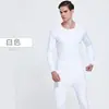 Conjunto de Roupa Térmica de Algodão Puro Masculina para Outono, Camiseta Térmica Fina de Algodão, Roupa Térmica Básica Juvenil 100% Algodão, Conjunto Térmico Masculino para Inverno