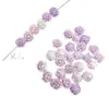 Cor de Doce Pó de Concha Prensado Pétalas Estéreo 8/10mm Camélia Furo Cruzado DIY Pulseira Colar Artesanal Acessórios Atacado