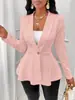 Jaqueta Feminina Jacquard Texturizada Grossa de Botão Único Slim Fit Manga Longa Estilo Férias Roupas Femininas Europeias e Americanas Transfronteiriças 2024