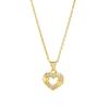 Collar de oro antiguo transfronterizo de alta gama nicho micro-incrustado color circonio aretes para mujer joyería de lujo ligero de larga duración que no se desvanece venta al por mayor