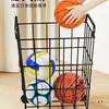 Rack de Armazenamento de Basquete, Rack para Vôlei de Pé Indoor em Casa, Cesta de Armazenamento para Tapete de Yoga, Rack de Bolas para Crianças, Rack de Armazenamento de Bolas