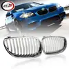 Adequado para 2004-2010/Série 5 E60 Grade Dupla de Rins para Para-choque Dianteiro 51137065701 51137065702