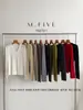 M FIVE Otoño 2026 23 de Septiembre Shisanhang Nuevo Producto Cuello Redondo Canalé Hombro Normal Manga Larga Prenda Base Y6879-1