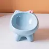 Tazón Lindo para Gato Tazón de Cerámica para Gato Tazón de Arroz para Gato Tazón de Agua Boca Inclinada Comida para Gato Tazón para Mascotas Tazón para Perro Tazón de Comida para Gato Tazón de Comida para Gato