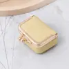 Nueva bolsa de joyería para mujer de cuero PU, bolsa de almacenamiento para anillos de diamante y collares, mini monedero, caja de joyería para anillos y pendientes