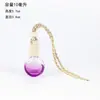 Colgante de Perfume para Coche de Cinco Líneas de Alta Calidad 10ml Botella Difusora de Color Degradado Botella Vacía Botella de Aceite Esencial para Coche