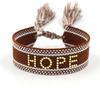 Pulsera de estilo étnico bohemio bordada con cinta, pulsera de moda con cinta de color, correa de muñeca tejida, pulsera genial para parejas