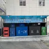 Tampa Personalizada para Lixeira de Rua em Shenzhen Comunidade Urbana Caixa de Lixo Grande de Aço Inoxidável para Separação de Lixo