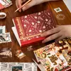 Série Quente de Natal Estilo Simples Pequenos Presentes de Natal Planner Conjunto de Caixa de Presente Materiais de Planner para Meninas Artísticas