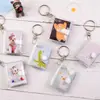 Chaveiro álbum de fotos de 1 polegada álbum de fotos de 2 polegadas Estrela transparente Bolsa de menina MINI álbum de fotos pequeno pode ser feito
