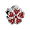 Jiaren Novo Bracelet de Flor de Cinco Pétalas Ouro Rosa com Contas de Diamante Ponto de Flor Broca de Ponto Flor de Contas Grande Buraco Cabelo Liso
