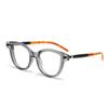 Nuevos Marcos Planos Transfronterizos Europeos y Americanos para Hombres y Mujeres, Marcos de Gafas Retro Personalizados Ojo de Gato, Gafas Planas Modernas Ins de Luz Azul
