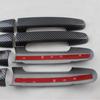 Capa de Maçaneta com Padrão de Fibra de Carbono para Modelos 2001-2013 do Corolla, Vios, Yaris, Rav4
