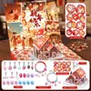 Puzzle de Punzón y Palo del Año del Caballo, Pulsera Infantil de Año Nuevo Caja de Regalo Set, Puzzle Estilo Chino Imán para Nevera Accesorio DIY Regalo