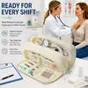 Bolsa Clínica de Cuidado para Enfermeras Acolchada Color Crema de Venta Caliente en Amazon, Gran Capacidad, Anticolisión, Bolsa de Almacenamiento Médico para Estetoscopio