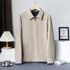 En Stock Nueva Chaqueta Lavada Bicolor para Hombres de Mediana Edad Blazer de Negocios con Solapa Manga Larga Casual para Hombres Temporada de Primavera y Otoño